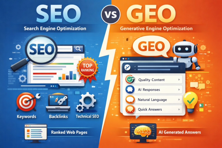 Difference Between SEO and Generative Engine Optimization (GEO)